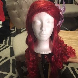 Red Mermaid Wig Halloween Costume Piece